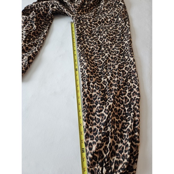 Aerie Leopard Animal Print Pajama Joggers Comfy Cotton Blend Pants S - Picture 15 of 16